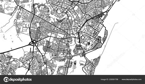 Urban Vector City Map Of Recife Brazil Stock Vector By