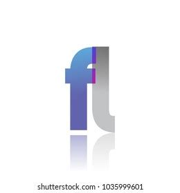 Initial Letter Fh Lowercase Overlap Logo Stock Vector Royalty Free