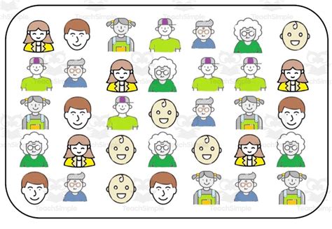 Matching And Memory Boards With Strips People By Teach Simple