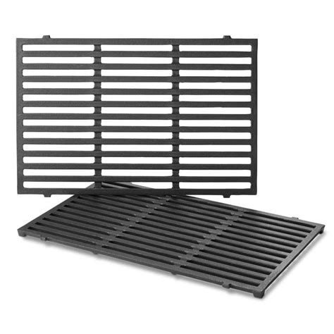 Weber 2-Pack Rectangle Porcelain-Coated Cast Iron Cooking Grate at Lowes.com