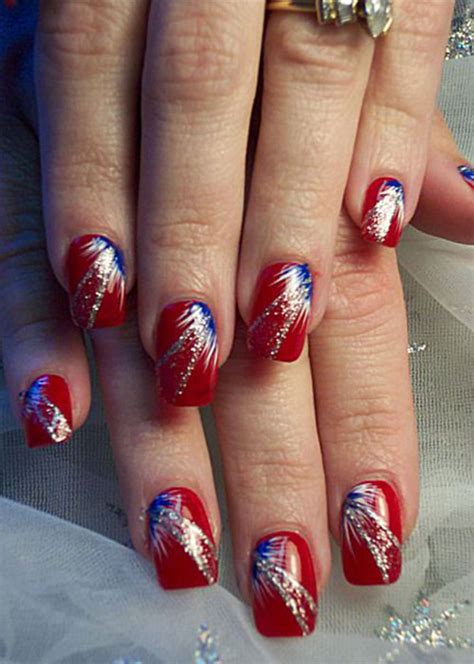 Th Of July Acrylic Nail Art Designs Fourth Of July Nails