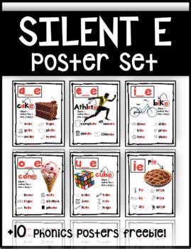 Silent E Posters by Joann Phan | Teachers Pay Teachers