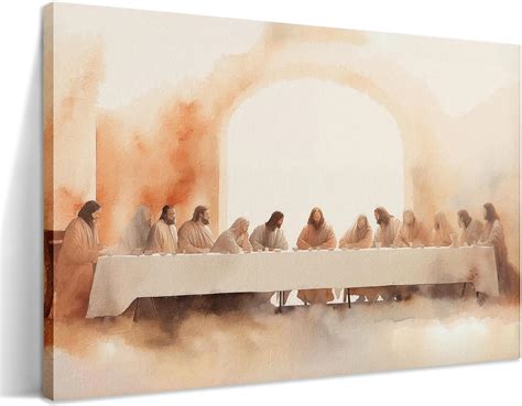 Amazon Jesus Last Supper Canvas Wall Art Leonardo Da Vinci