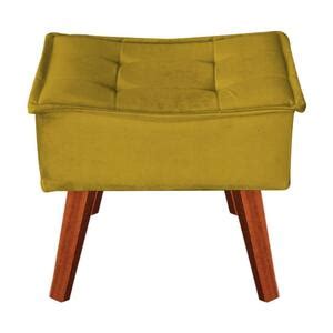 Puff Opala Decorativo Suede Amarelo D Rost Leroy Merlin