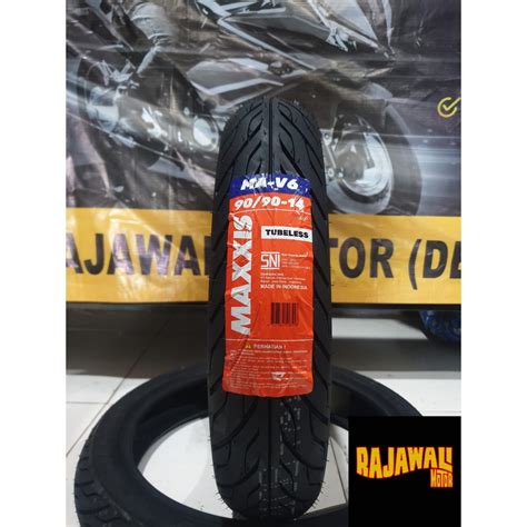 Jual BAN MAXXIS V6 90 90 RING 14 TUBBLES Shopee Indonesia