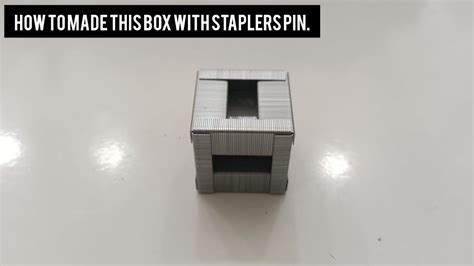 How To Made This Box With Staplers Pin Youtube