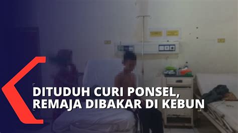 Dituduh Curi Ponsel Remaja Tahun Dibakar Di Tengah Kebun Durian