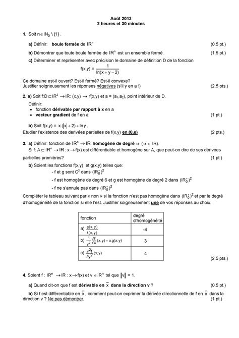 Examen august 2013 questions et réponses officielles et complètes