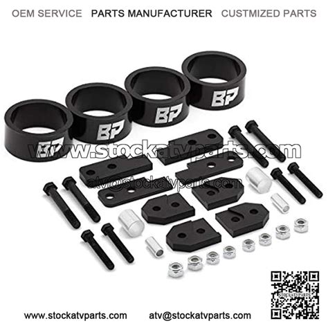 Black Path - Fits Yamaha 4" Front + Rear Lift Kit Rhino 450 + 660 + 700 ...