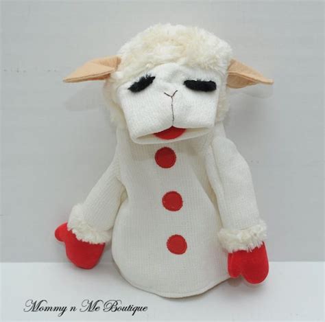 Shari Lewis Lamb Chop Plush Lamb Puppet Toy Aurora Plush Lamb Lamb