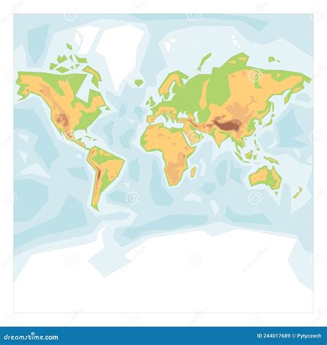 简化的世界物理地图 向量例证 插画 包括有 结算 大陆 亚马逊 实际 建筑师 图象 和平 244017689