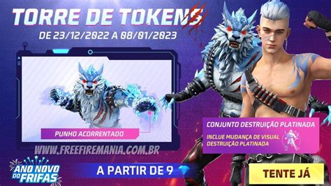 Free Fire Torre De Tokens Recebe Novo Punho E Skin Do Lobisomem Nesta