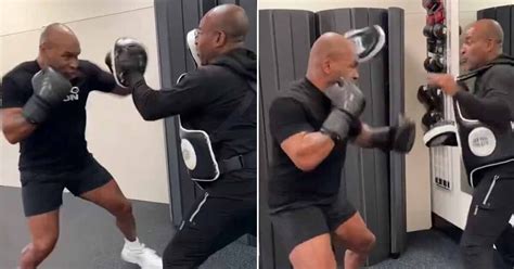 Mike Tyson S Explosive Power On Show In New Training Footage For Jake