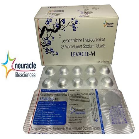 Levocetirizine Dihydrochloride & Montelukast Sodium Tablets Manufacturer and Supplier in India ...