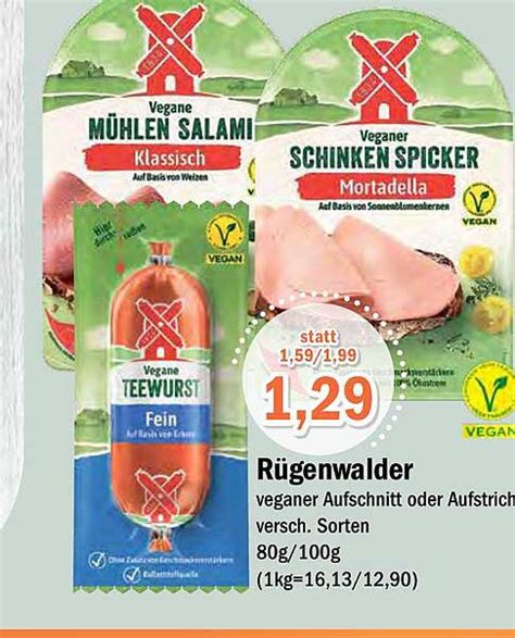 Rügenwalder Mühle Veganer Aufschnitt Oder Aufstrich Angebot bei Aktiv