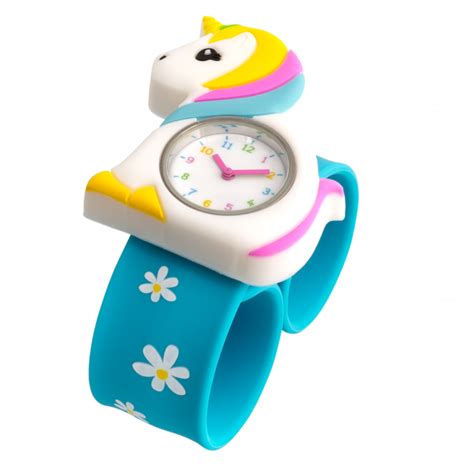 Funny Time Slap Watch Green Unicorn Pylones