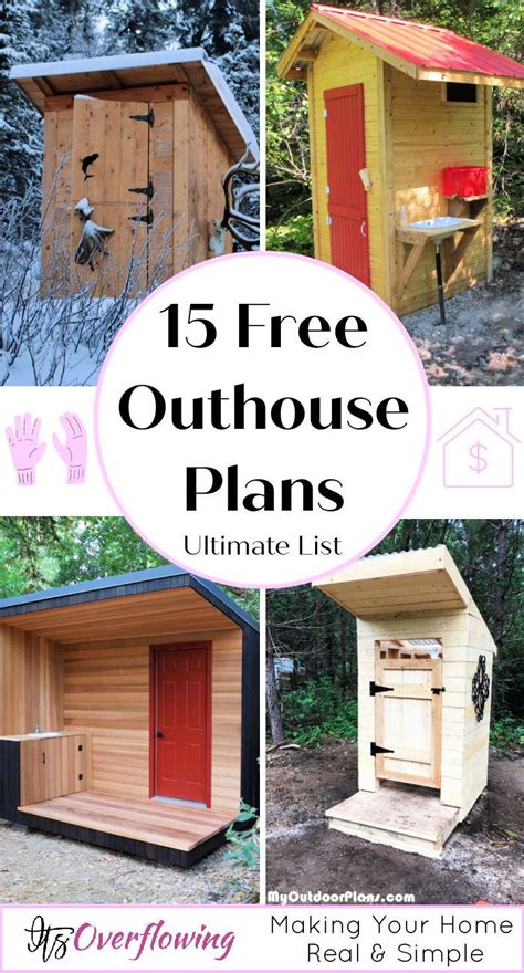 15 Free Outhouse Plans To Build an Outhouse Cheaply