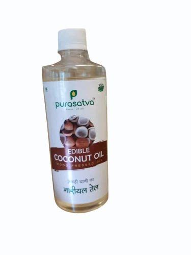 Prevent Bp Ml Wood Pressed Edible Coconut Oil For Food At Rs