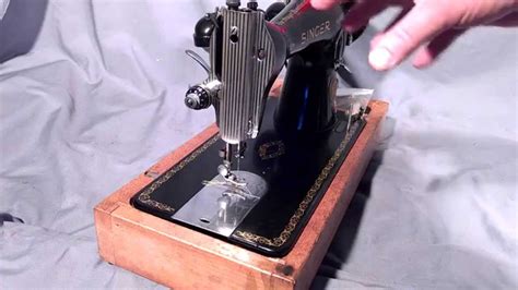 How To Thread Vintage Antique Singer Treadle Electric Sewing Machine Bobbin 15 30 86 87 88 89 90