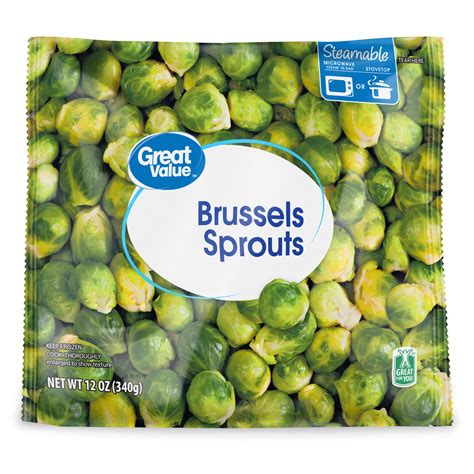 Great Value Brussels Sprouts 12 Oz Bag Frozen