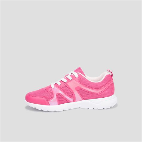 Baskets Running Lacets Rose Fille La Halle