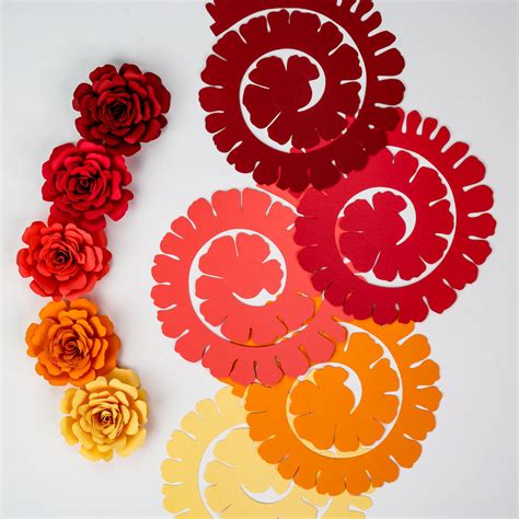 Rolled Flower Svg Rolled Paper Flowers Svg Rolled Rose Svg