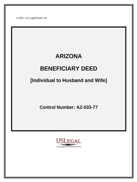 Arizona Beneficiary Deed Template Doc Template PdfFiller