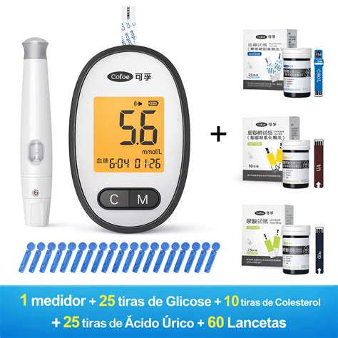 Qual O Melhor Aparelho Para Medir Glicose E Colesterol - Medidor De Glicose 3 Em 1 (Glicose, Colesterol E Ácido Úrico)