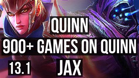 Quinn Vs Jax Top 11 1 5 2 4m Mastery 900 Games Legendary Euw