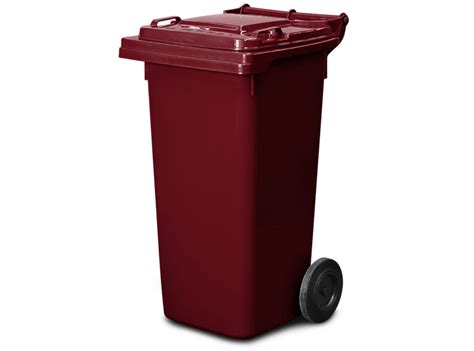 120 Lt Wheelie Bin Comes With 2 Wheels In Burgundy Red Colour Wheelie