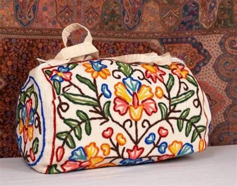 Crewel Kashmiri Aari Work Duffel Bag At Rs In Jammu Id