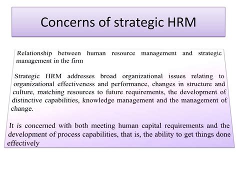 Definition Of Shrm Strategic Human Resource Management Ppt