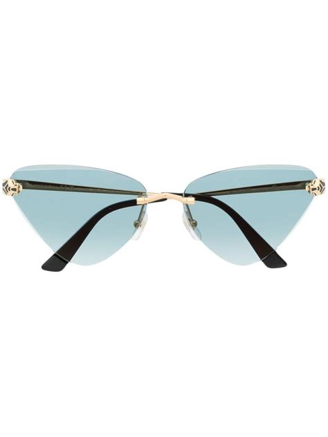 Cartier Eyewear Lentes De Sol Sin Armazón Cat Eye Farfetch