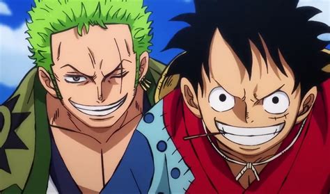 Roronoa Zoro Monkey D Luffy Smiling