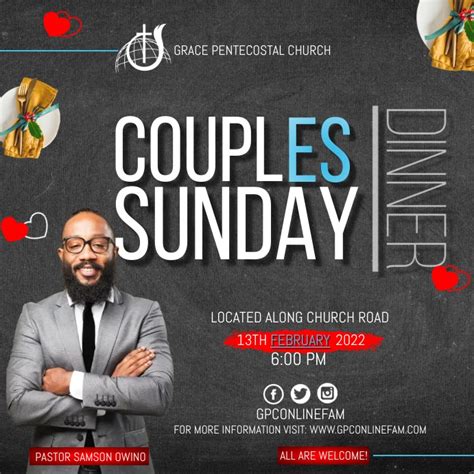 Couples Dinner Template Postermywall