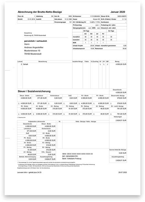 Lohnabrechnung Nach Muster Erstellen Tipps Beispiele