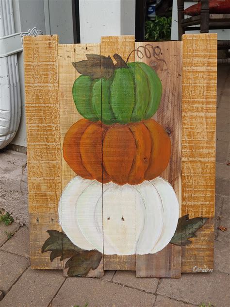 Rustic Pumpkin Pallet Pumpkins Fall Pallet Fall Pumpkin Pallet