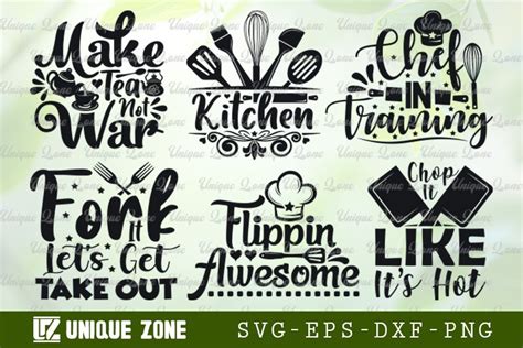 Kitchen Svg Bundle Chef In Training Svg Make Tea Not War