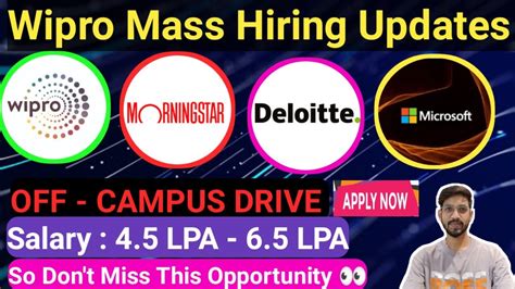 Wipro Elite Mass Hiring New Phase OFF Campus Drive For 2024 2023