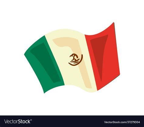 Mexican flag icon Royalty Free Vector Image - VectorStock