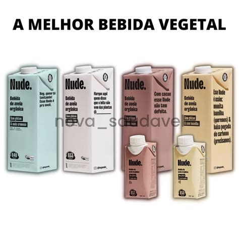 Bebida De Aveia Nude Baunilha Cacau Cremoso Ou Original L Leite