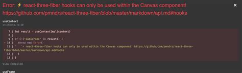 Better Error When Using Hooks Outside Of Canvas By Gsimone Pull