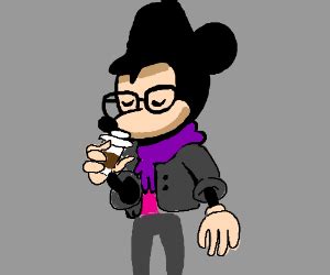 Hipster Mickey Mouse Drawception