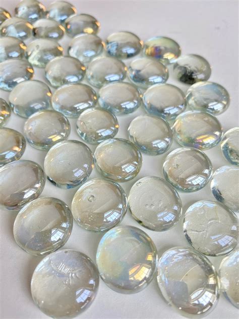 Bulk Clear Flat Glass Marble Gems Flat Back Glass Beads Etsy