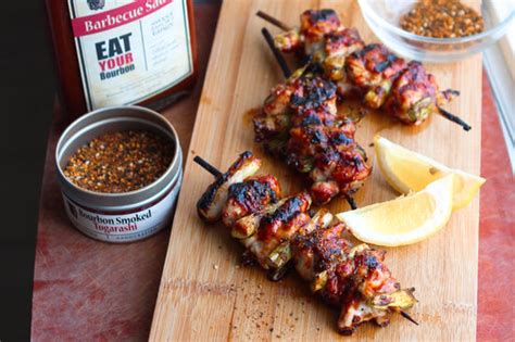 Bourbon Barbecue Yakitori With Togarashi Spice Mantry Inc