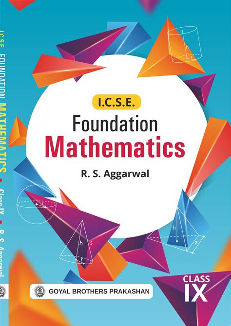 Icse Foundation Mathematics Class Book By R S Aggarwal