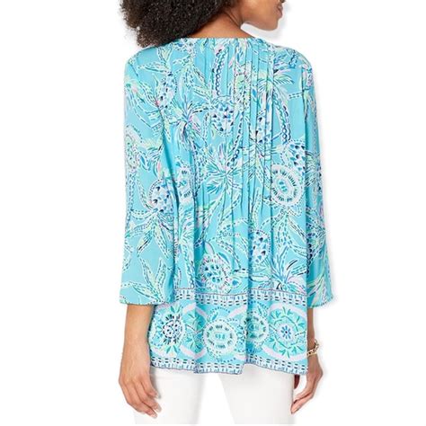 Lilly Pulitzer Tops Lilly Pulitzer Marilina Tunic Bermuda Blue