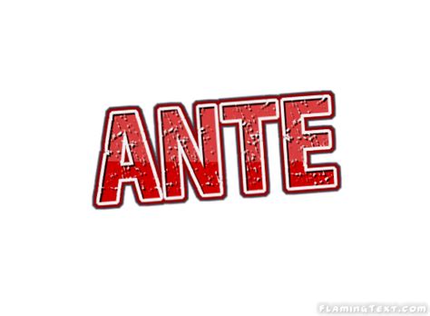 ante logo   design tool  flaming text