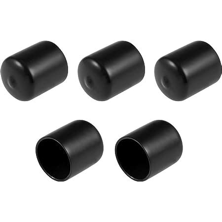 Uxcell 5pcs Rubber End Caps 28mm ID Vinyl Round Tube Bolt Cap Cover