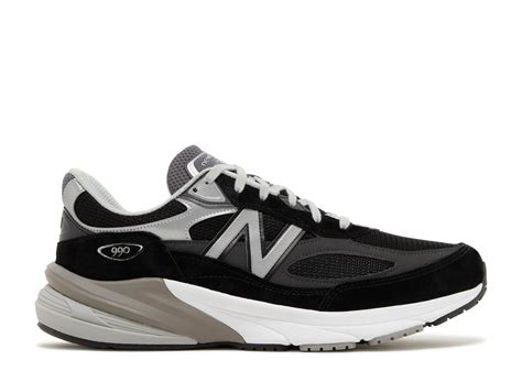 990v6 Made In USA 2E Wide Black Silver New Balance M990BK6 2E